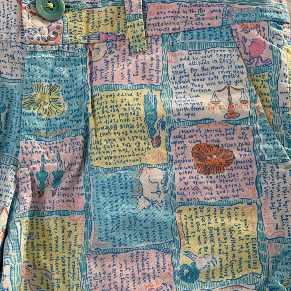 Lilly Pulitzer Multi-Color Script Patchwork Shorts - Picture 3 of 7